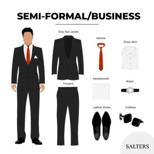 semi-formal business dress for men