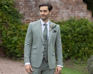 rome sage green lounge suit
